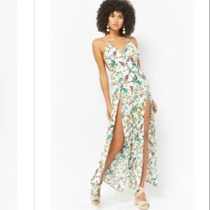 NWT LF SOLEMIO LA BOHO WHITE FLORAL JUMPSUIT S